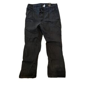 H&M Pleated Black Casual Jogger Pants Mens M